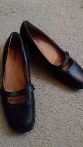 Strap Accent Black Heels